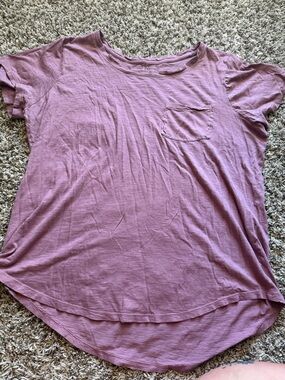 Style & Co. Short Sleeve Pocket Tee in Dusty Rose